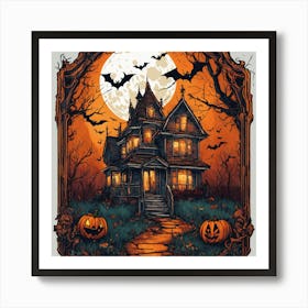 Haunted House Art Print