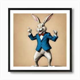 Rabbit In A Suit 33 Art Print