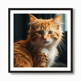 Orange Tabby Cat 1 Art Print