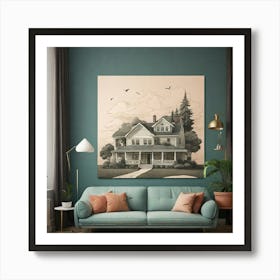 Default Create A Unique Wall Art Of Mention House 1 Art Print