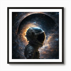 Astronaut In Space Art Print