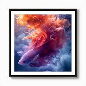 Betta Fish Art Print