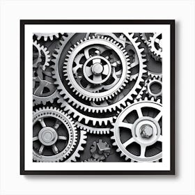 Gears And Gears 20 Art Print