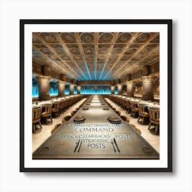 A Unique Restaurant Dining Area Called The Command Art Print