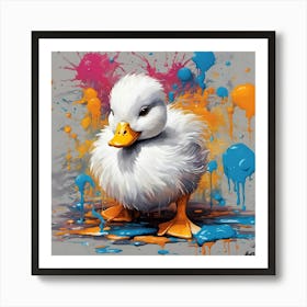 Duck Painting Art Print