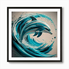 Dolphin Painting Art Print