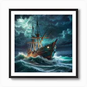 A Haunted Voyage Art Print