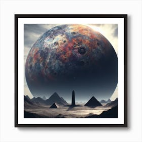 Planet In Space Art Print