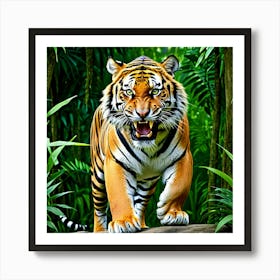 Tiger In The Jungle 6 Art Print