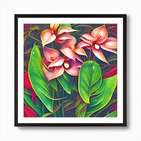 Anthurium Flowers 13 Art Print