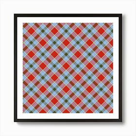 Plaid Pattern 42 Art Print