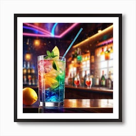 Bar Cocktail Art Print