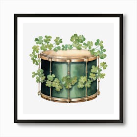 Shamrock Drum 2 Art Print