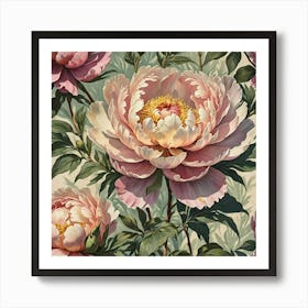 Pink Peonies Art Print