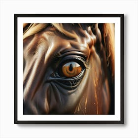 Eye Of A Horse 16 Art Print