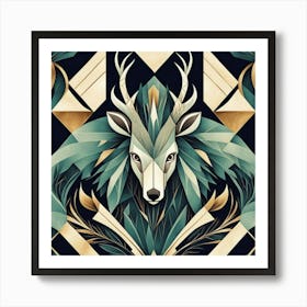 Deer Head Poster