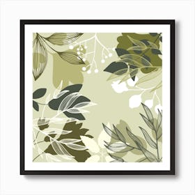 Abstract Floral Pattern 34 Art Print