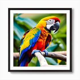 Colorful Parrot 7 Art Print