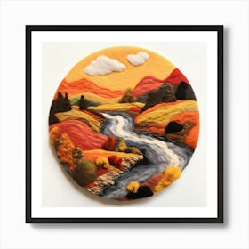 Felt Painting Art Print