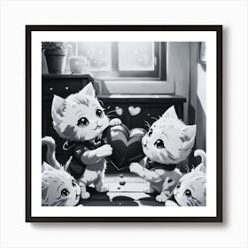 Cute Kittens 6 Art Print