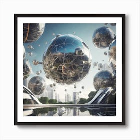 Futuristic Cityscape 44 Art Print