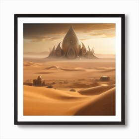Sand Castle In The Desert 5 Art Print