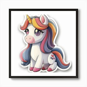 Unicorn Sticker 87 Art Print