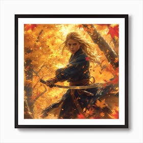 Lena1987 Tall And Tanned Young And Lovely Samurai Woman Train 3f52dff6 D1c4 42d8 Bf85 4dfc30309559 3 Art Print