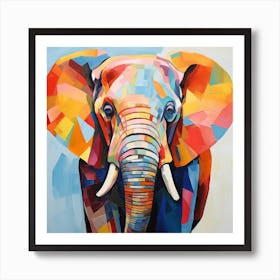 Colorful Elephant Art Print