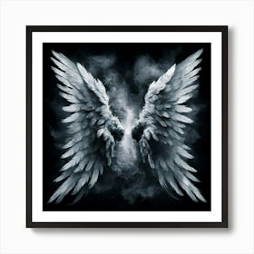 Black and White Abstract Art 85 Art Print