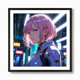 Synthetic Sakura Art Print