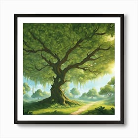 Tree In The Forest 6 Art Print