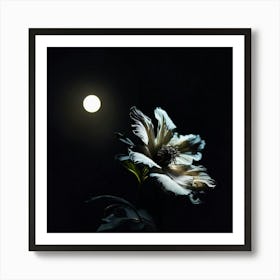 Moonlight Flower 1 Art Print