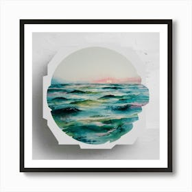 Watercolor Seascape Art Print