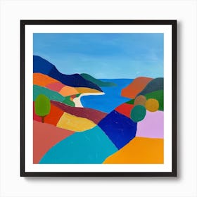 Abstract Travel Collection Montenegro 2 Art Print