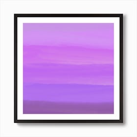 Purple Abstract Painting Art Print