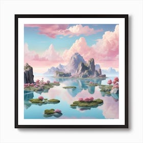 Asian Landscape Art Print