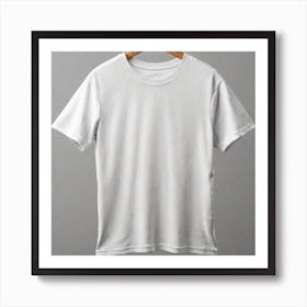 White T - Shirt 14 Art Print