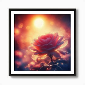 Rose In The Sun Art Print