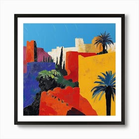 Abstract Travel Collection Marrakech Morocco 6 Art Print