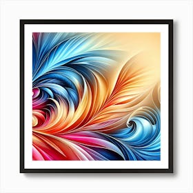 Abstract Floral Background 4 Art Print