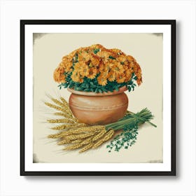 Chrysanthemums 1 Art Print