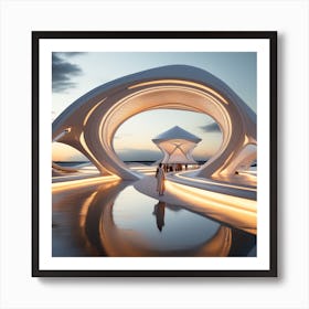 Futuristic Architecture 11 Art Print