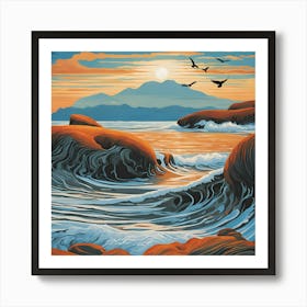 1000013578 tides Art Print