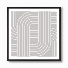 Mid Century Modern Geometric Design Art Print