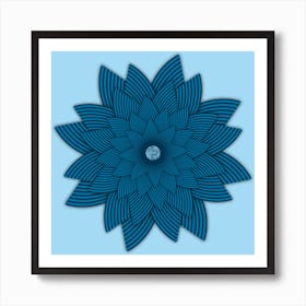 Blue Flower Art Print