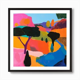 Abstract Travel Collection Gabon 4 Art Print