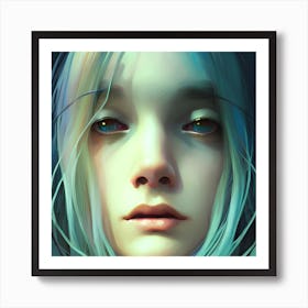 Portrait Of A Girl Art Print