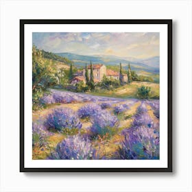 Lavender Field 11 Art Print