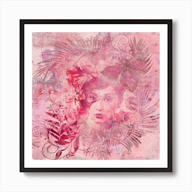 Mystic Lady Square Art Print